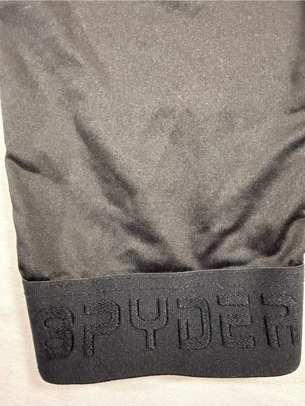 Spyder Black Athletic Jogger Pants with Drawstring